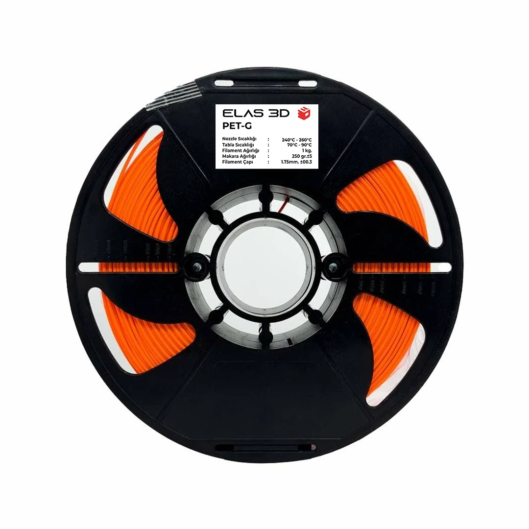 Elas Turuncu PET-G Makaralı Filament 1.75mm 1 KG